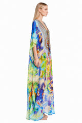 Blue Kaftan Vacation Outfits Women